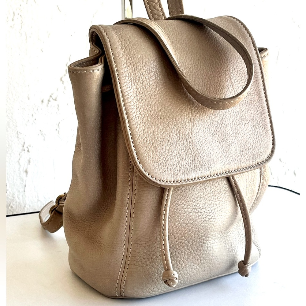 VINTAGE COACH SONOMA 4925 TAN PEBBLED LEATHER SMALL BACKPACK SHOULDER BAG - Picture 14 of 16